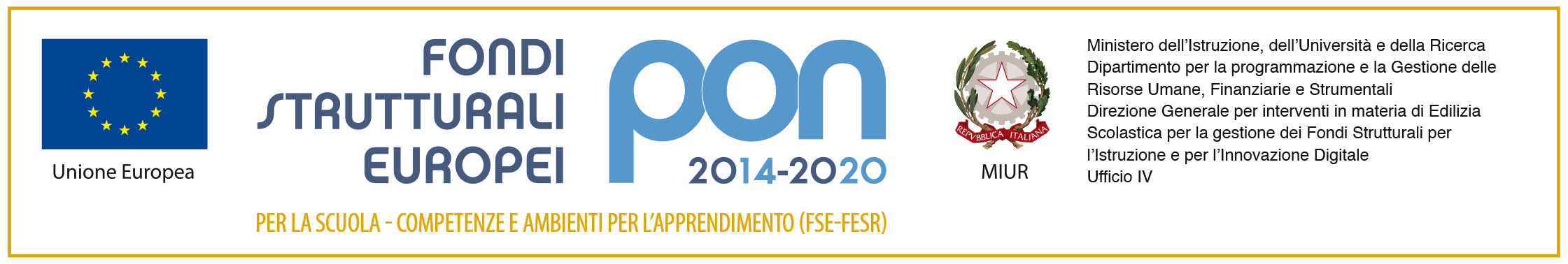 Loghi PON 2014 2020 fsefesr